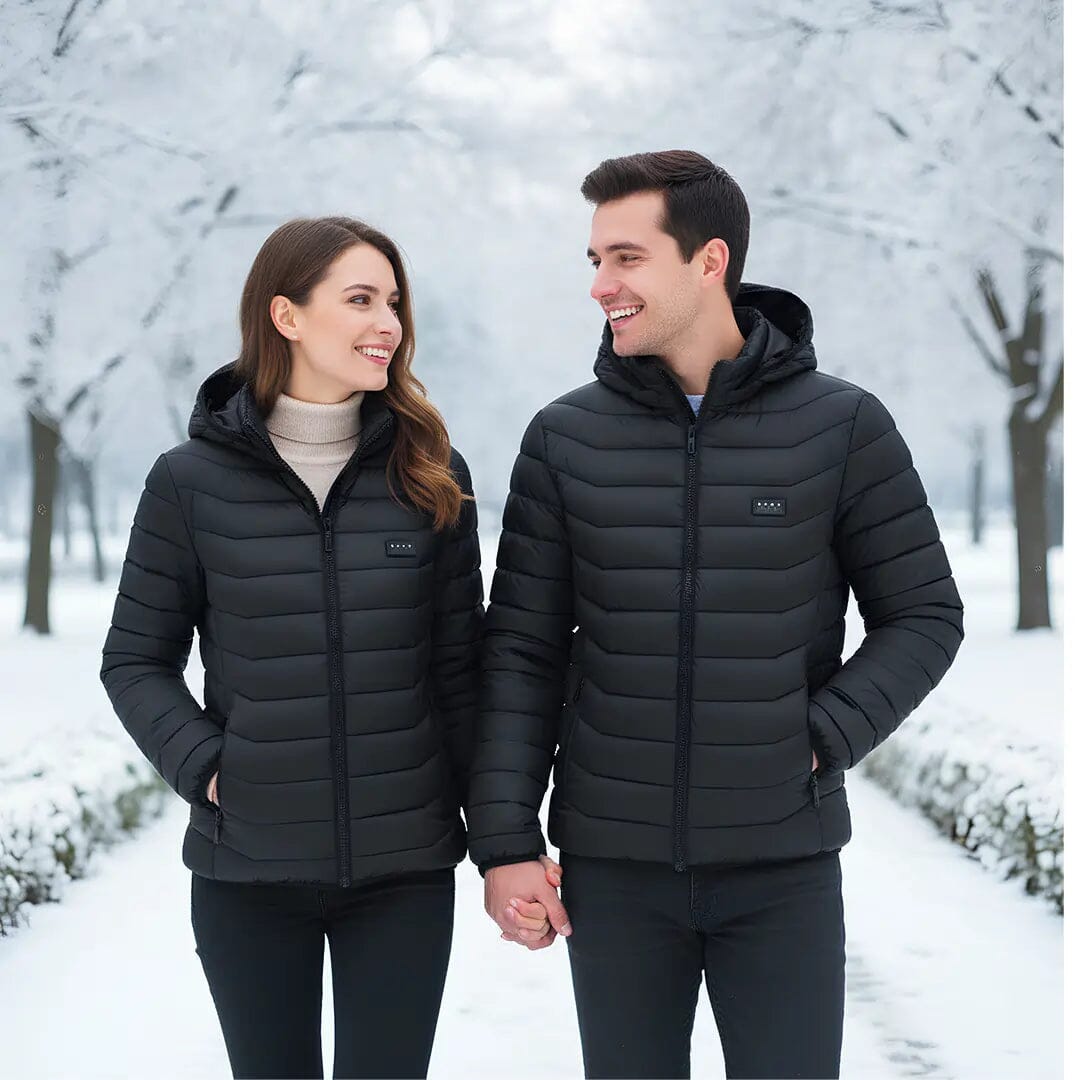 Veste chauffante unisexe à capuche