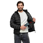 Veste chauffante unisexe à capuche