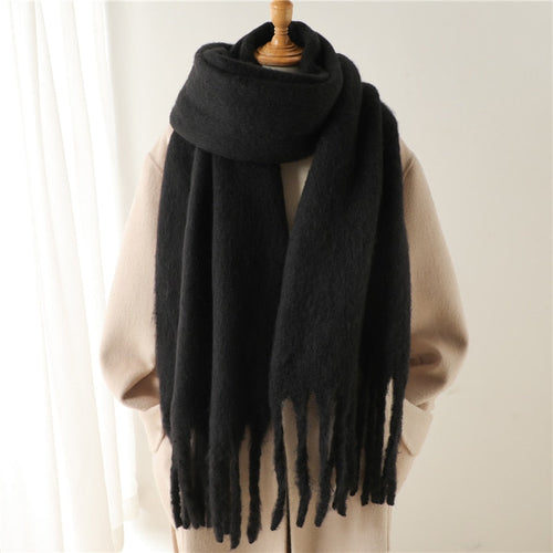 Écharpe polaire longue et moelleuse pour l'hiver