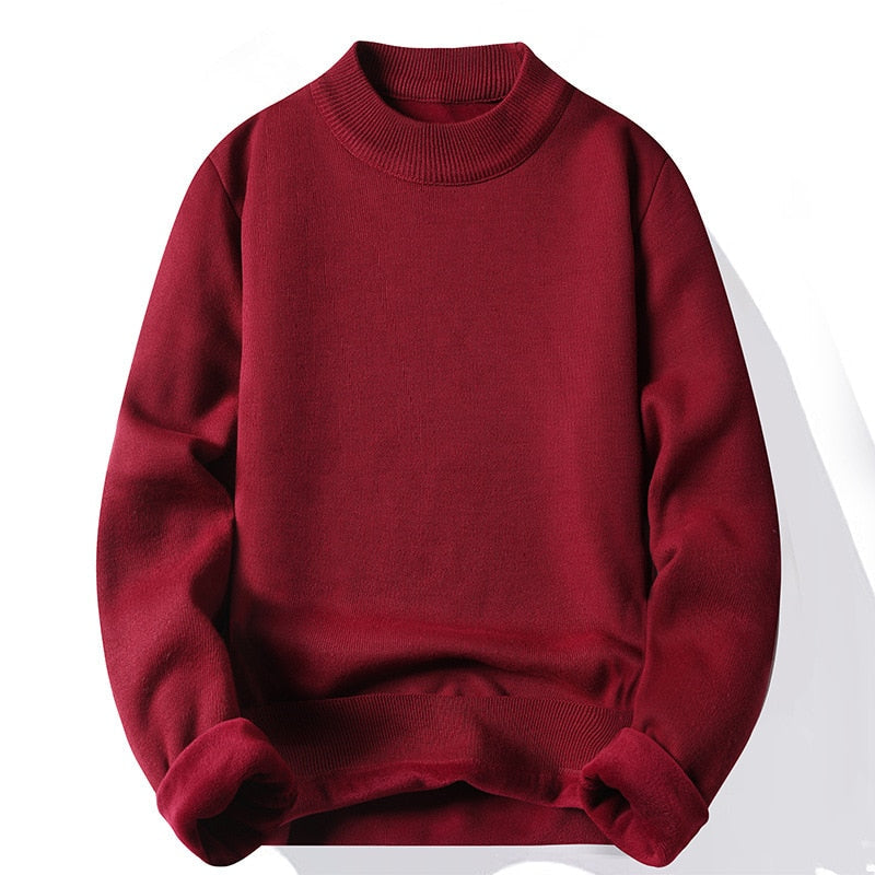 Pull polaire homme coloris orange