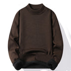 Detail de l envers polaire du pull homme