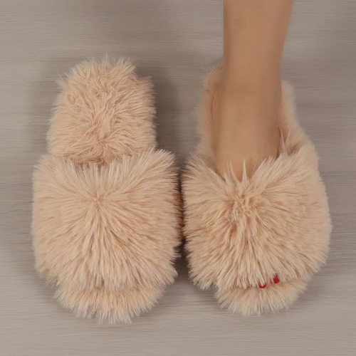Chaussons polaires femme coloris kaki