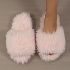 Chaussons polaires femme coloris rose
