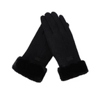 Gants polaires tactiles femme coloris noir