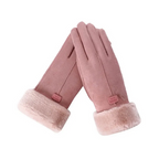 Gants polaires tactiles femme vus de face