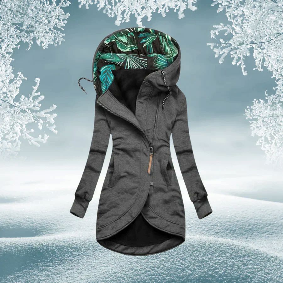 Veste légère matelassée femme à capuche - Gris