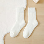 Chaussettes polaires thermiques coloris blanc