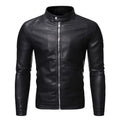 Veste aspect cuir homme col montant