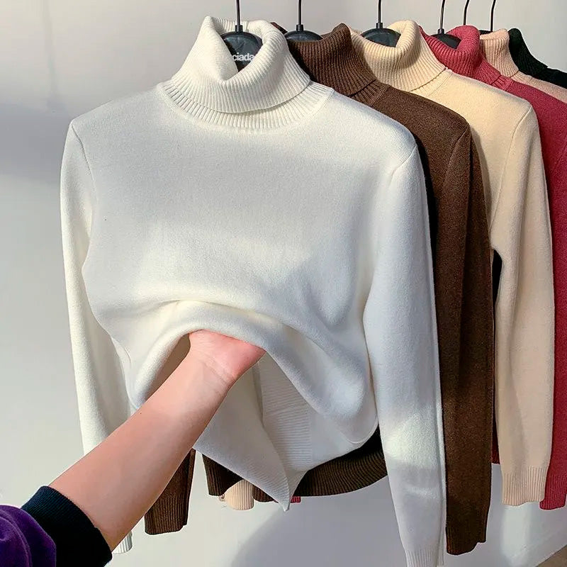 Nuancier des coloris du pull polaire col roulé femme