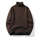 Pull col roulé homme coloris beige