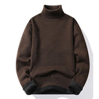 Pull col roulé homme coloris beige