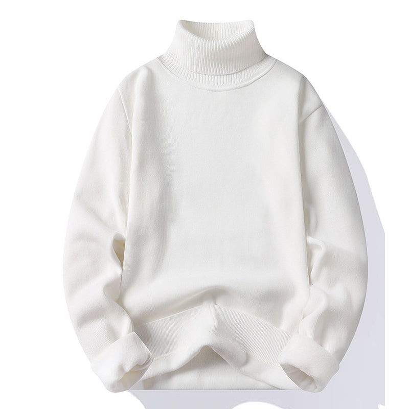 Pull col roulé homme coloris blanc