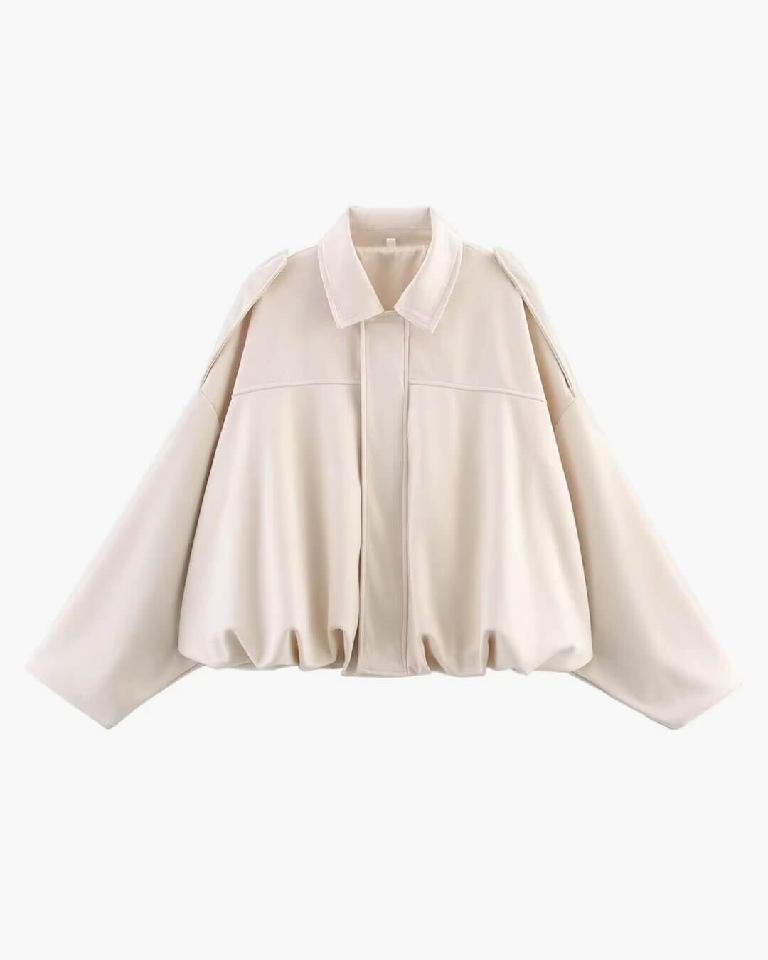 Bomber femme aspect daim oversize