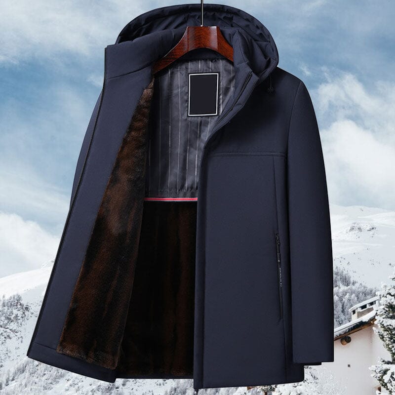 Parka homme doublée polaire à capuche