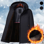 Parka homme doublée polaire à capuche