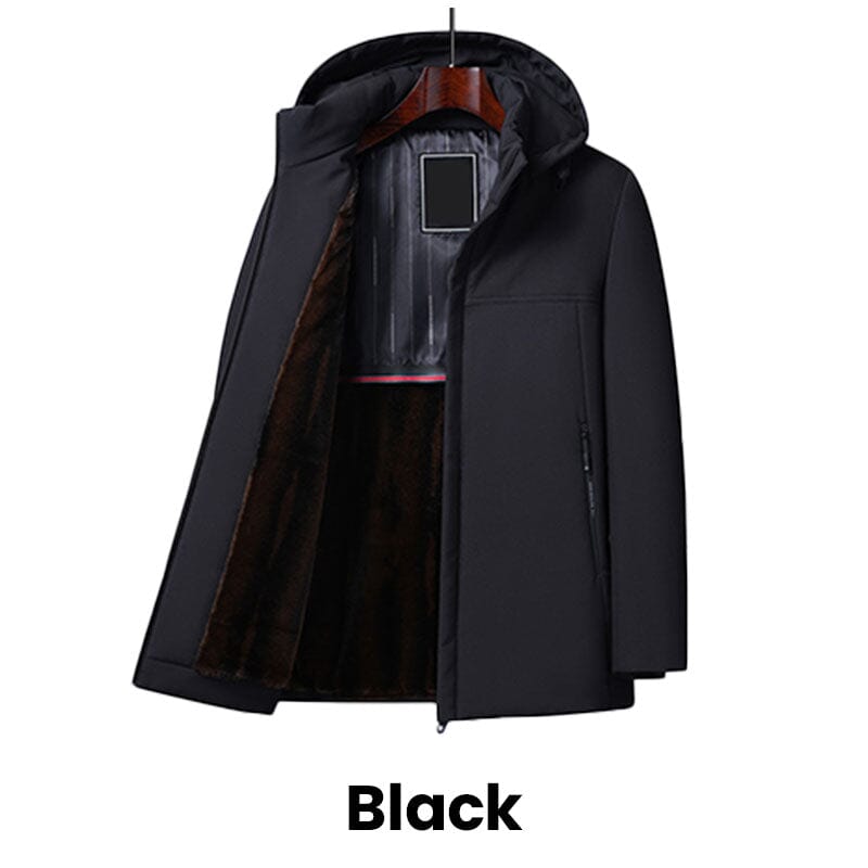 Parka homme doublée polaire à capuche
