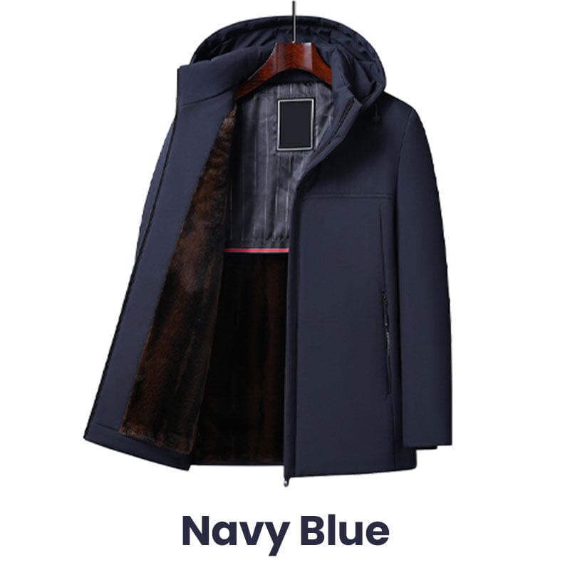 Parka homme doublée polaire à capuche