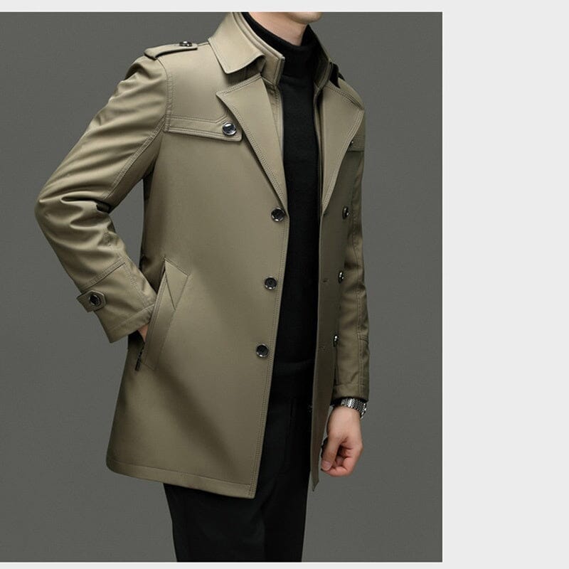 Trench homme mi-long doublure amovible