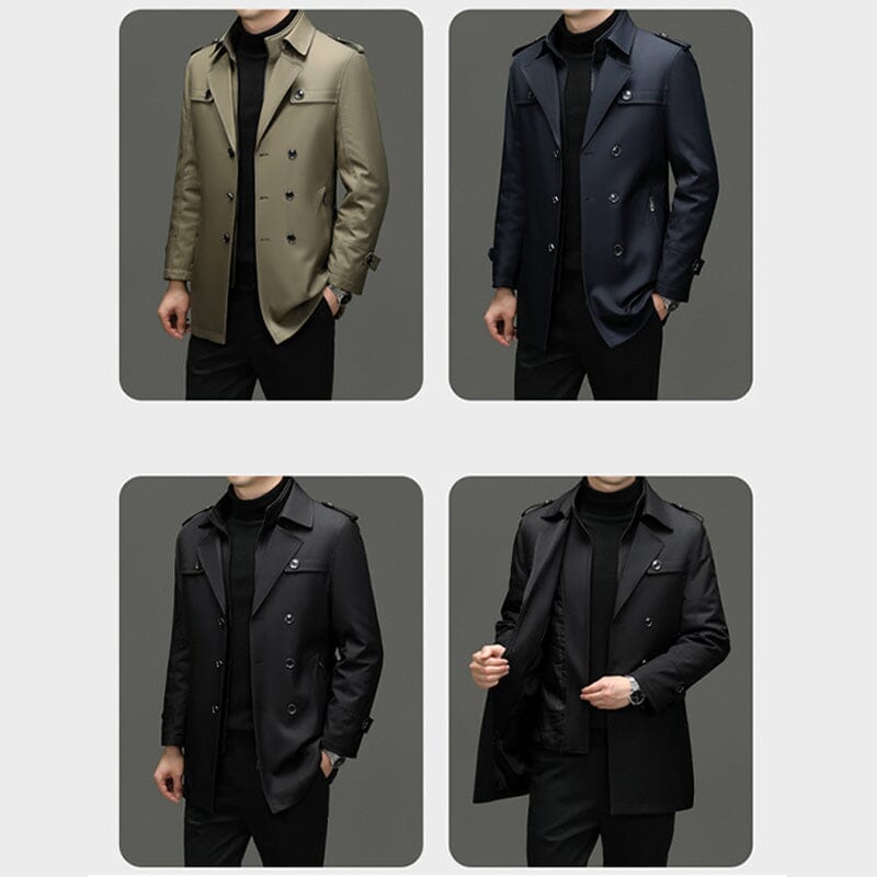 Trench homme mi-long doublure amovible
