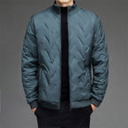 Veste matelassée homme épaisse col montant - Vert