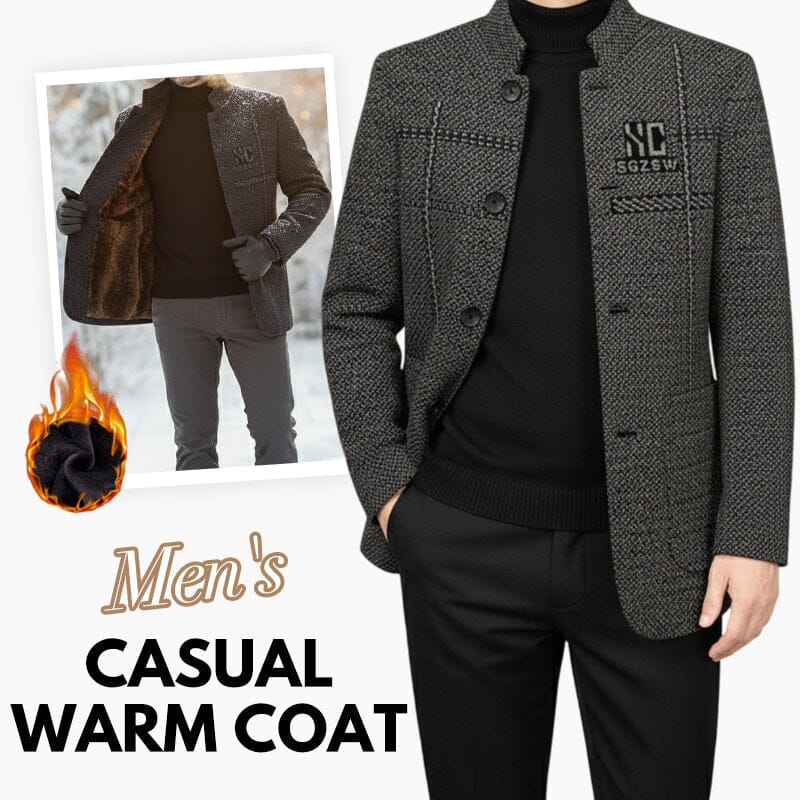 Veste d'hiver homme col montant (3 épaisseurs)