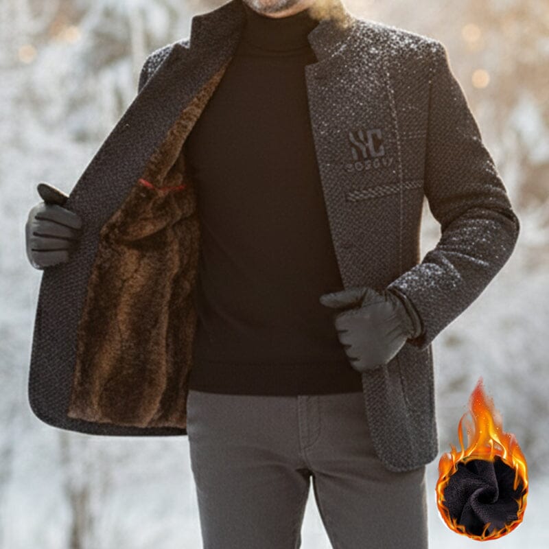 Veste d'hiver homme col montant (3 épaisseurs)