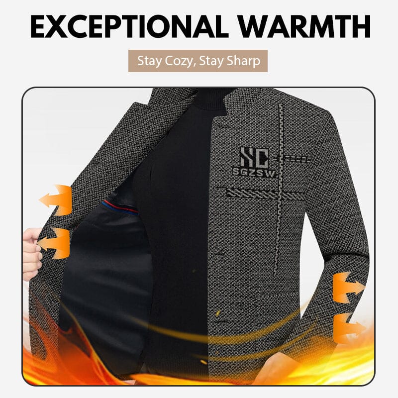 Veste d'hiver homme col montant (3 épaisseurs)