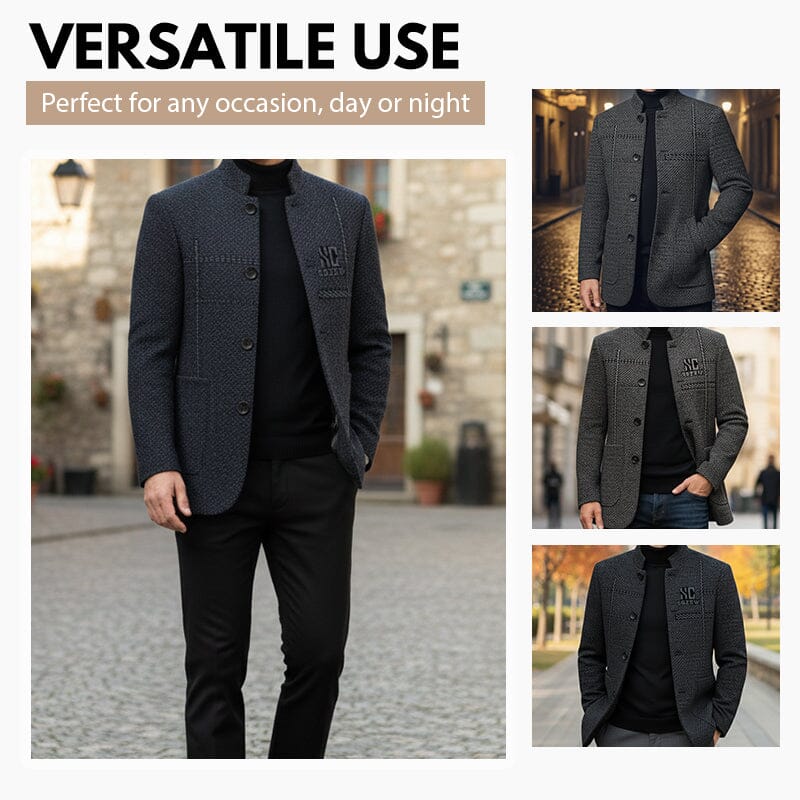 Veste d'hiver homme col montant (3 épaisseurs)