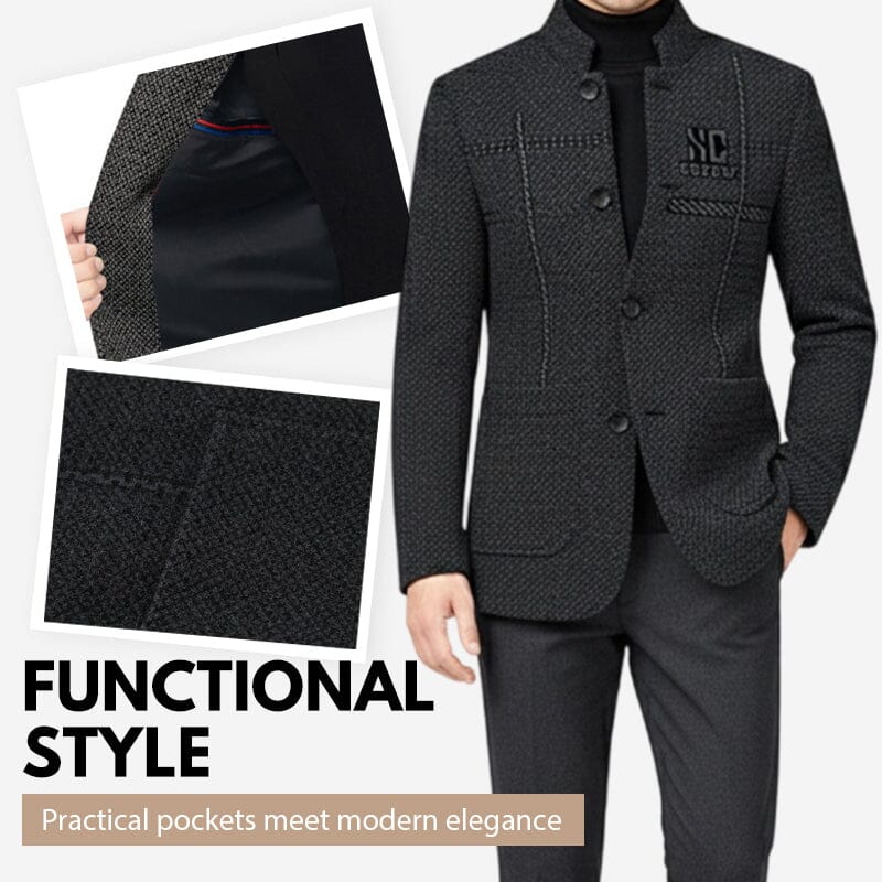 Veste d'hiver homme col montant (3 épaisseurs)