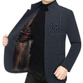 Veste d'hiver homme col montant (3 épaisseurs) - Noir
