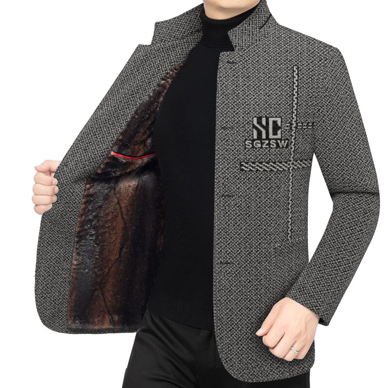 Veste d'hiver homme col montant (3 épaisseurs)