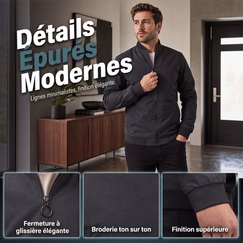 Blouson bomber homme doublure chaude