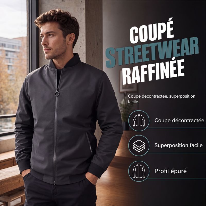 Blouson bomber homme doublure chaude