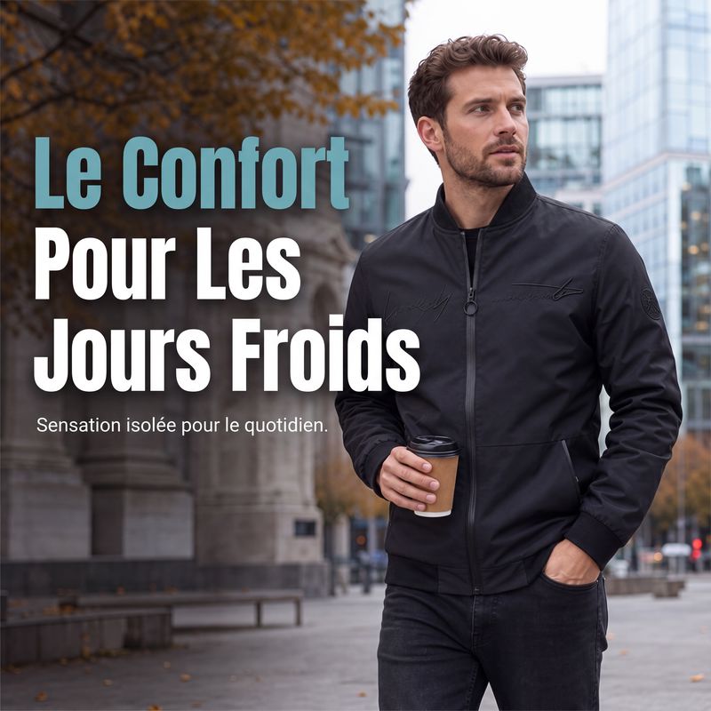 Blouson bomber homme doublure chaude
