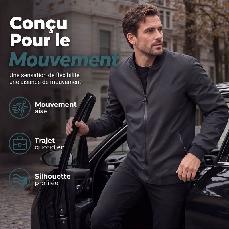 Blouson bomber homme doublure chaude