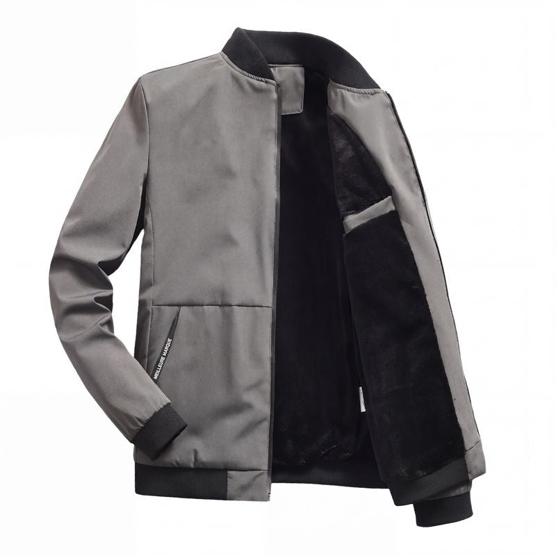 Blouson bomber homme doublure chaude - Vert