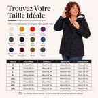Veste à capuche femme doublée polaire coupe-vent
