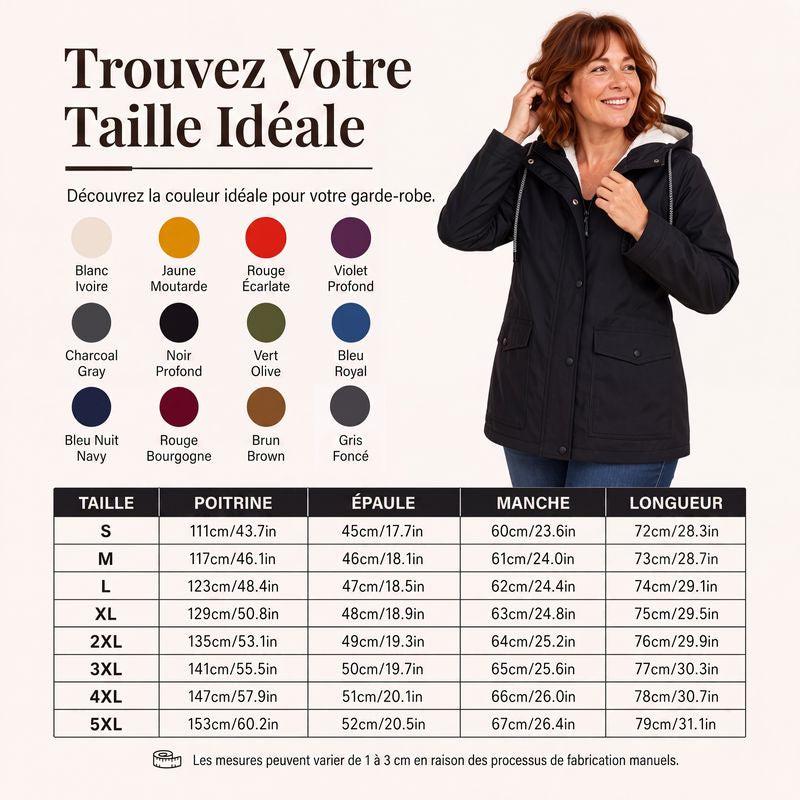 Veste à capuche femme doublée polaire coupe-vent