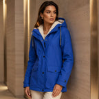 Veste à capuche femme doublée polaire coupe-vent