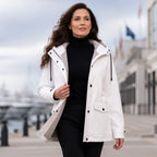 Veste à capuche femme doublée polaire coupe-vent