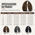 Blouson homme rétro aspect daim col montant