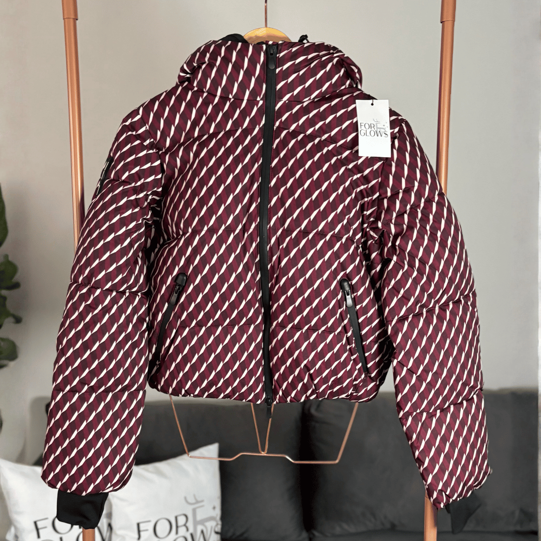 Veste de ski femme Courchevel portée en montagne